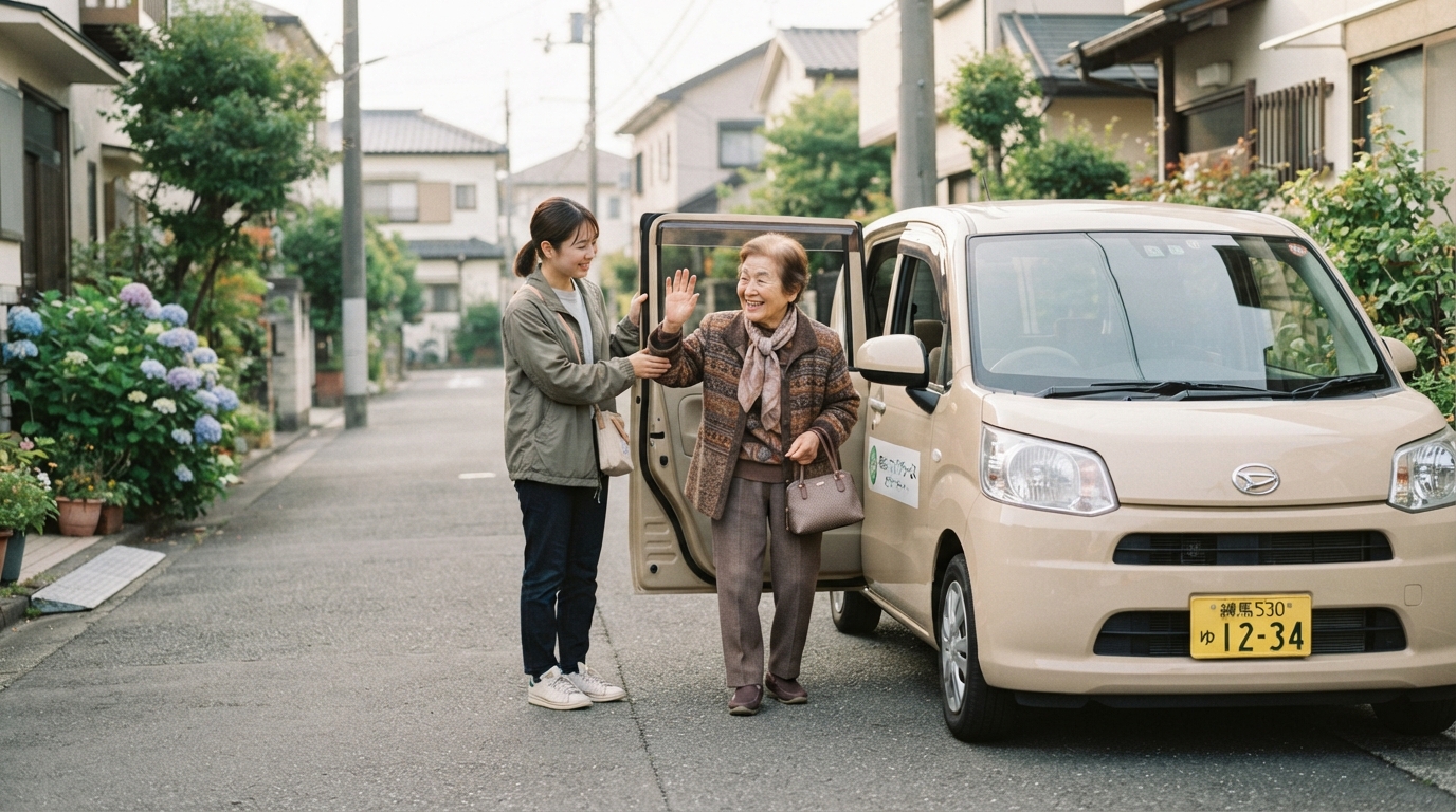 送迎のお手伝いを頼むには? 地域マッチングでできる依頼内容・料金目安と安心な頼み方のトップアイコン