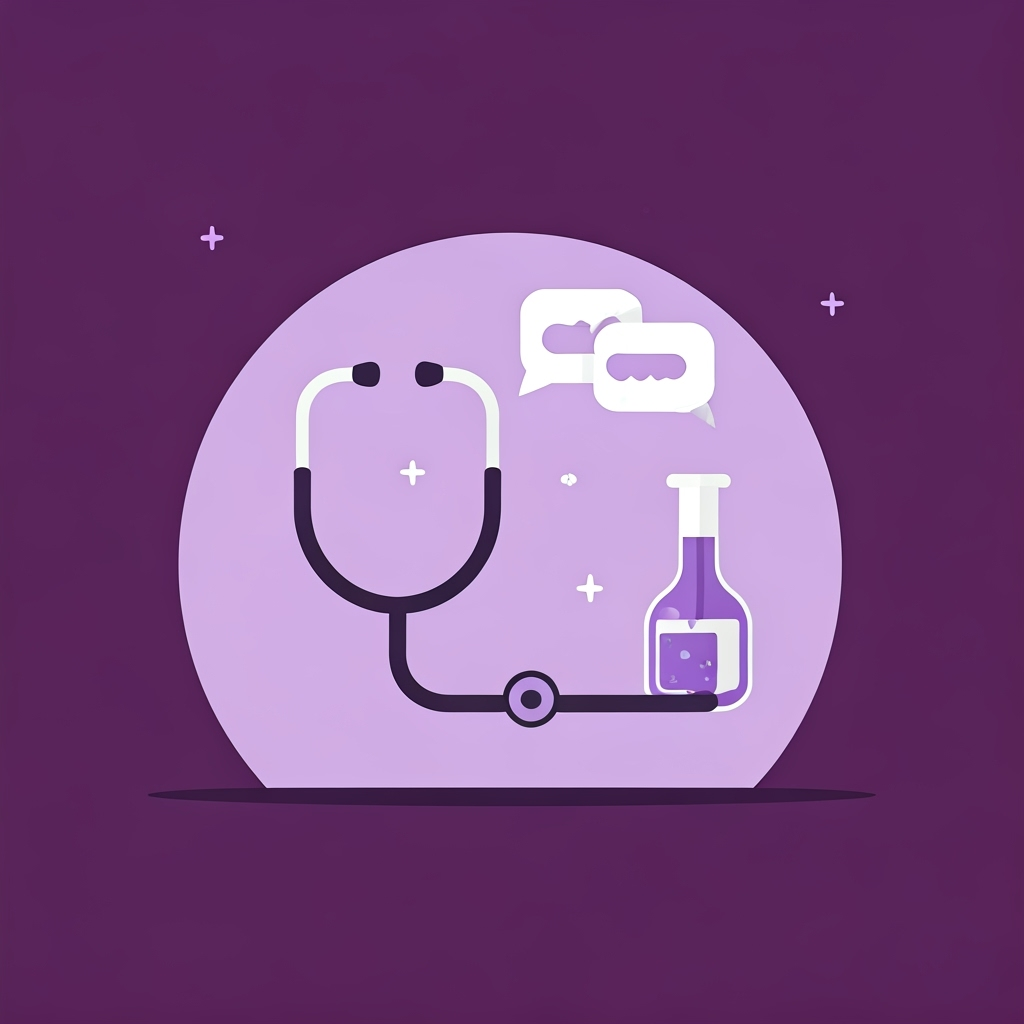 Medical consultation illustration