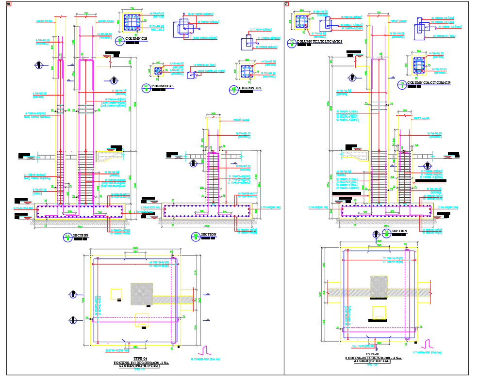 Shop drawings, and bar bending schedules for all RC Structures