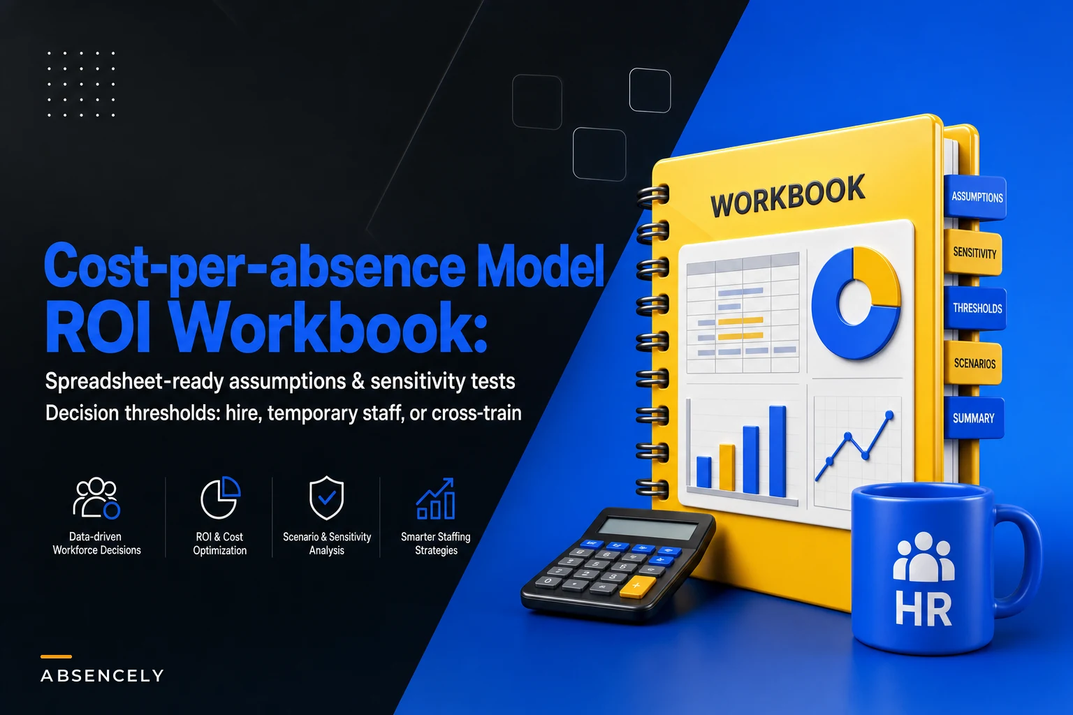 Cost-per-absence model and ROI workbook: spreadsheet-ready assumptions, sensitivity tests and decision thresholds