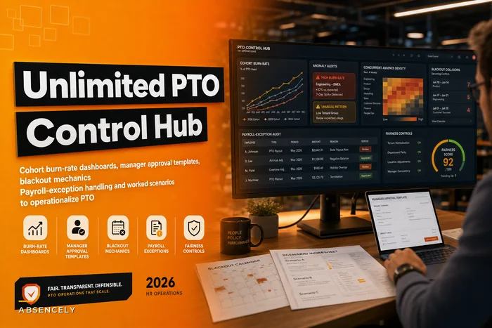 Don’t let unlimited PTO become chaos: monitoring dashboards, fairness controls and payroll exception rules