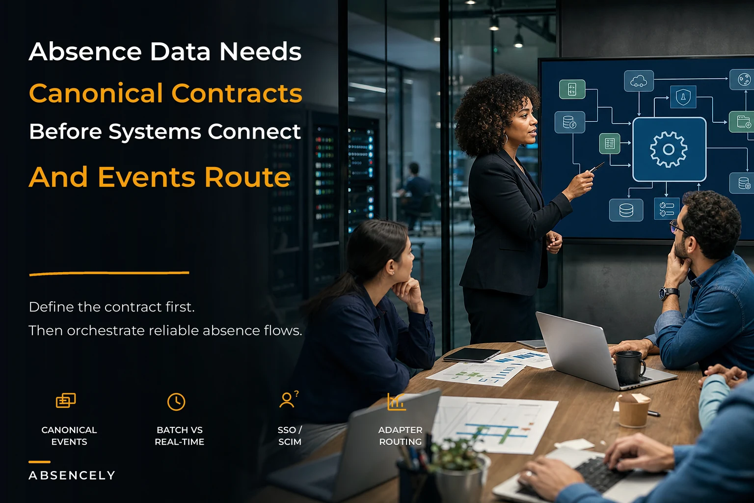 Enterprise absence integration architecture and canonical data contracts