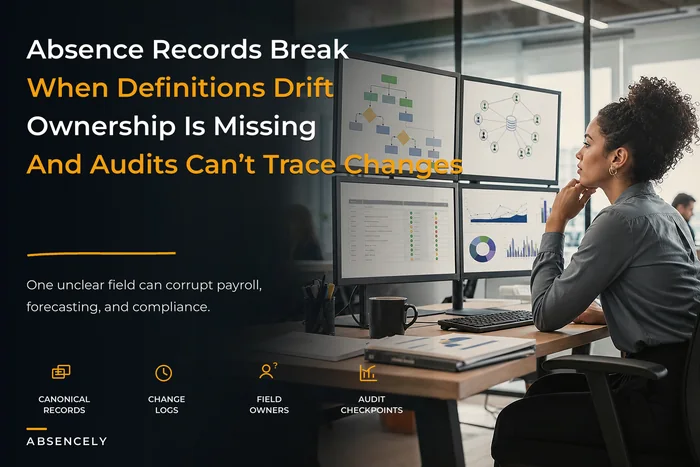 Fix absence data governance before it breaks forecasting: record definitions, ownership matrix and audit-ready checkpoints