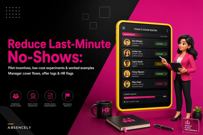Reduce last‑minute no‑shows: pilot incentive designs, manager cover flows and worked frontline experiments