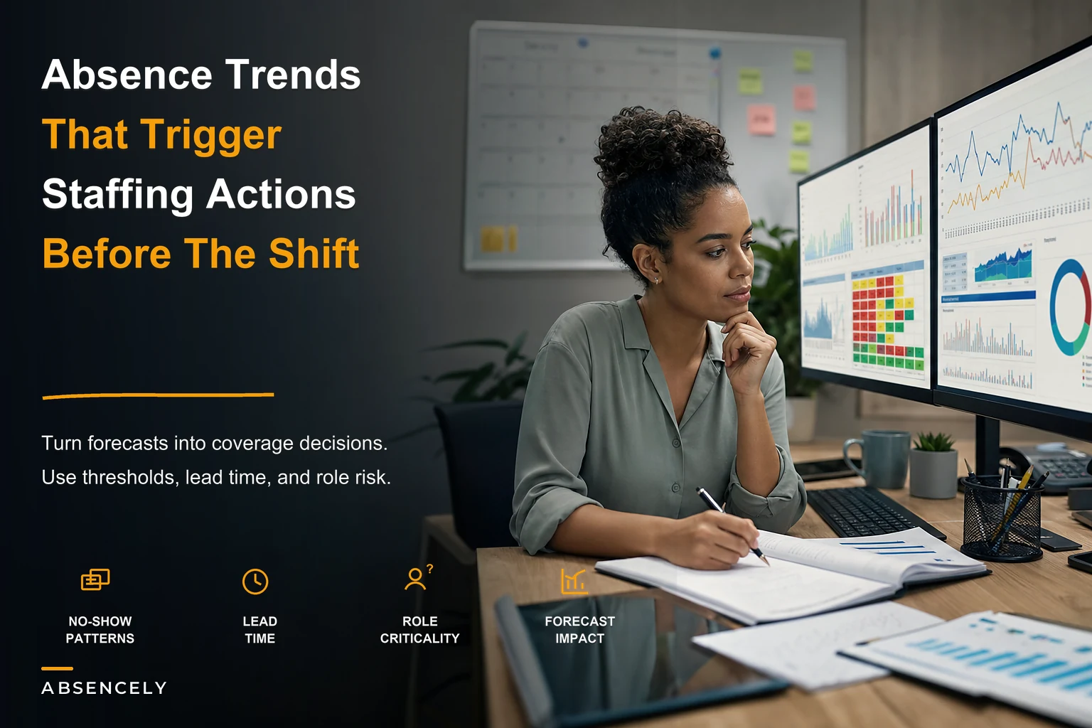 Turn absence data into staffing outcomes: a practical forecasting playbook with decision thresholds