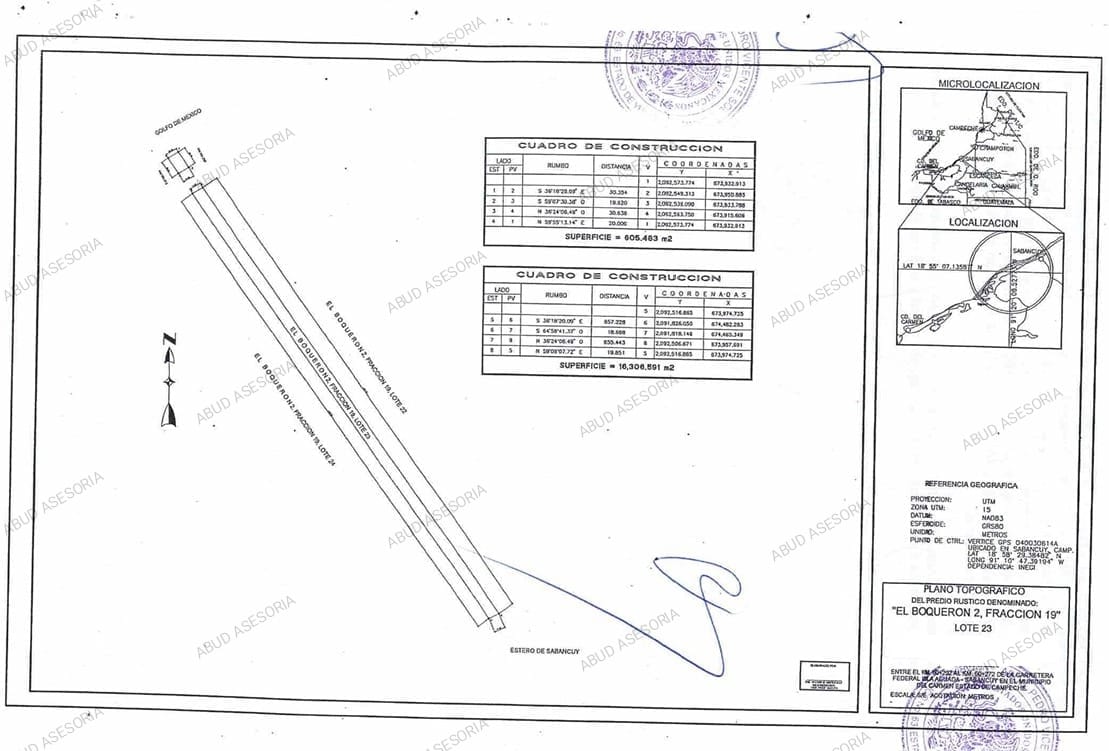 Terreno en venta por la carretera cd del carmen - champoton