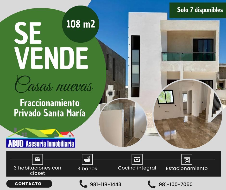 Casa nueva en privada de campeche