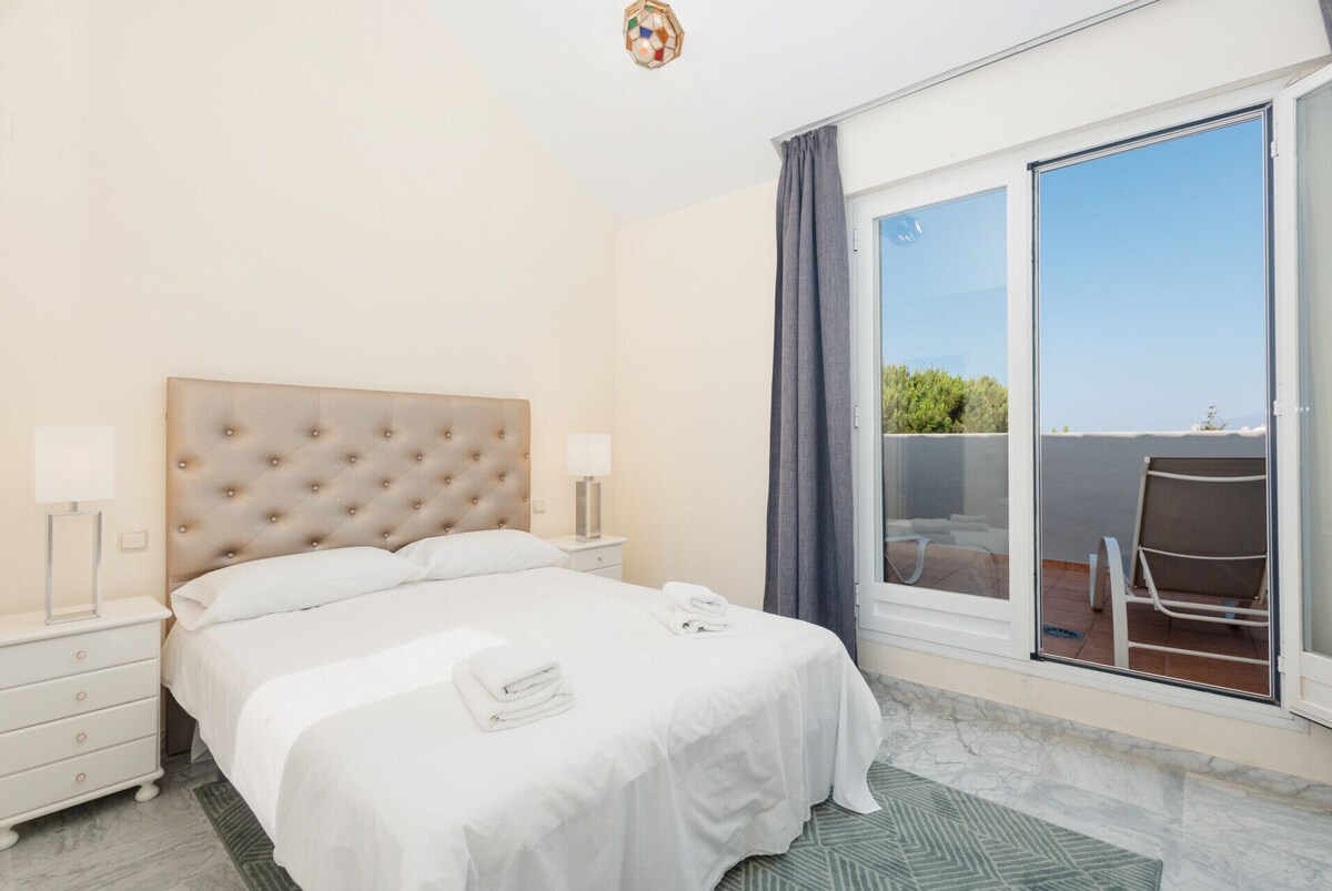 Master bedroom with terrace