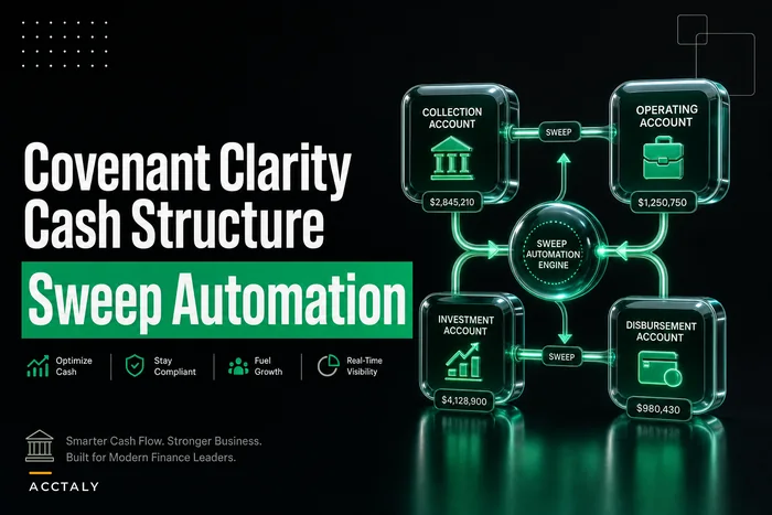 Build a covenant-friendly cash structure: recommended account maps, sweep mechanics and reconciliation touchpoints for SMB banking