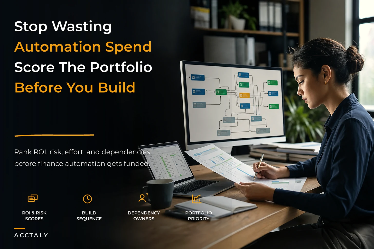 Stop wasting automation spend with a portfolio scoring framework for finance