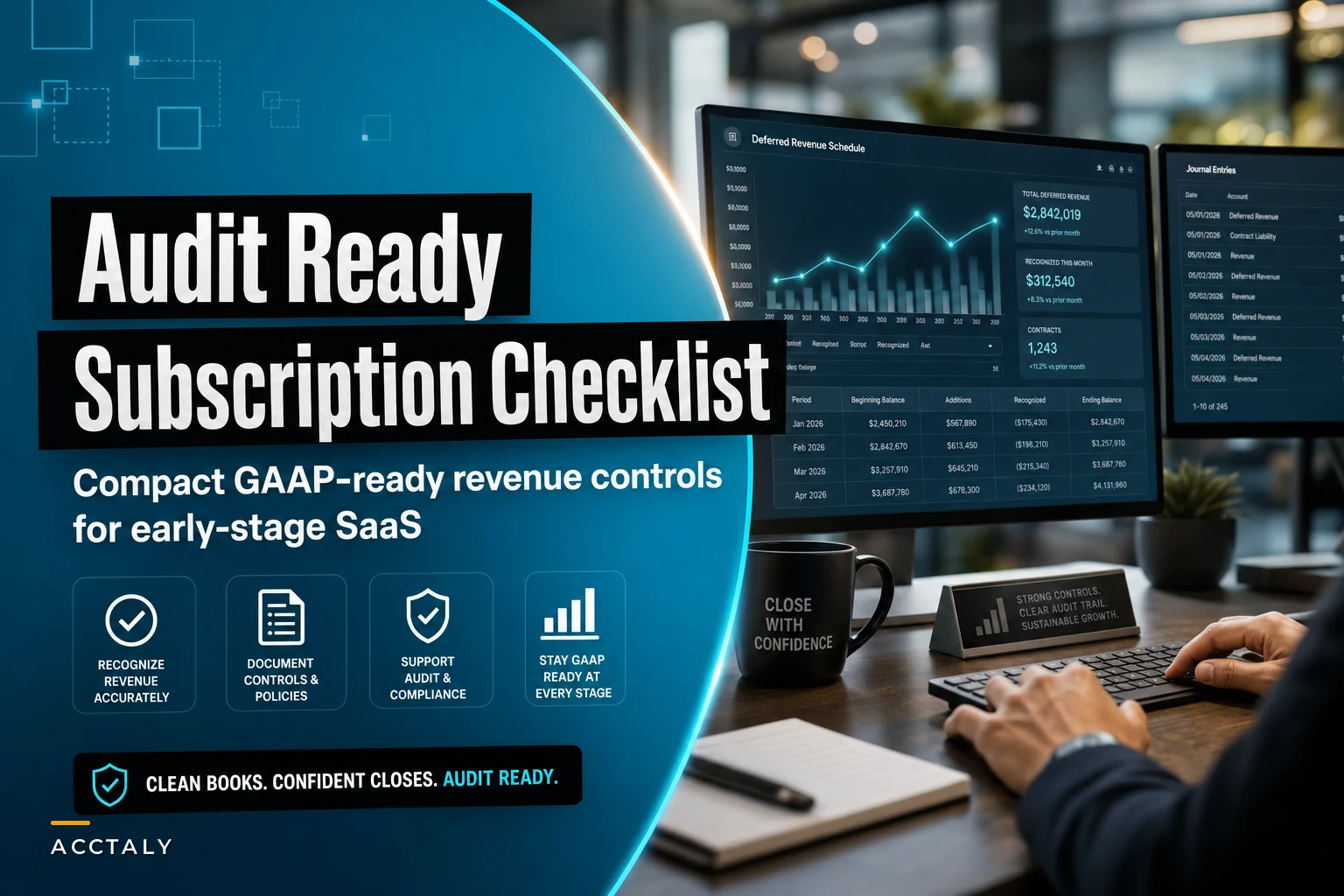 What auditors actually look for: a compact GAAP-ready subscription revenue recognition checklist for early-stage SaaS