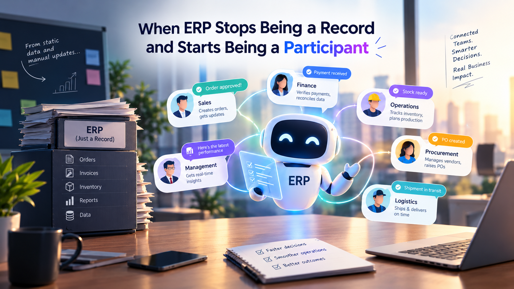 When ERP Stops Being a Record and Starts Being a Participant