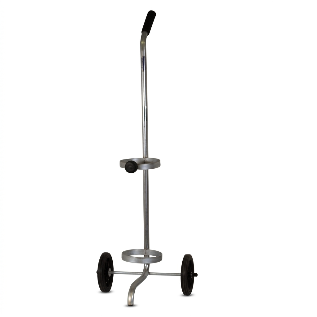 Carro de transporte para cilindro de oxígeno