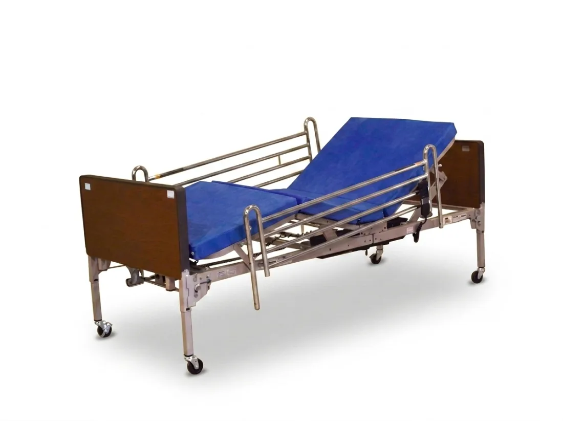 Catre clínico full eléctrico Lion Elite con su colchón incluido, cama extra larga