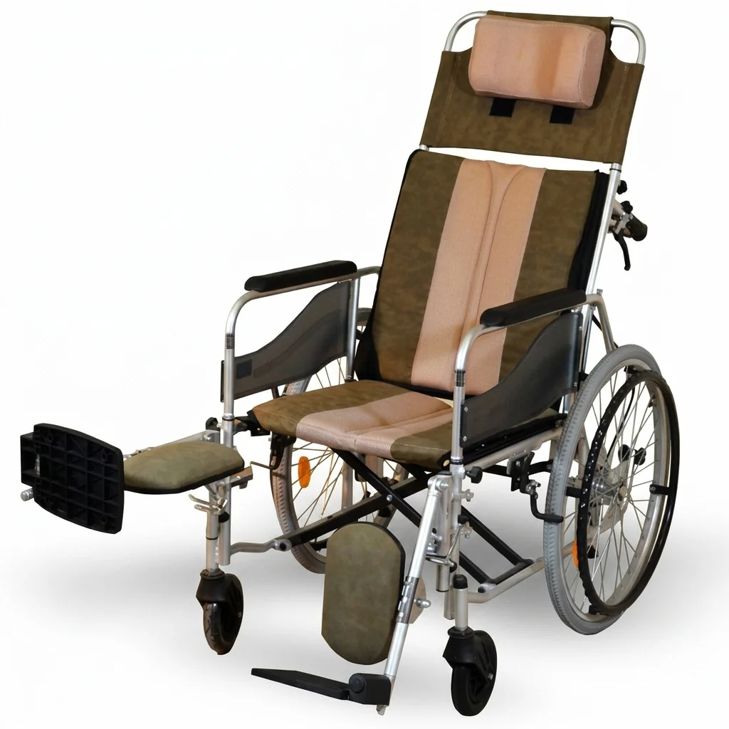 Silla de ruedas neurológica Dolphin Premium, con respaldo reclinable y apoyacabeza
