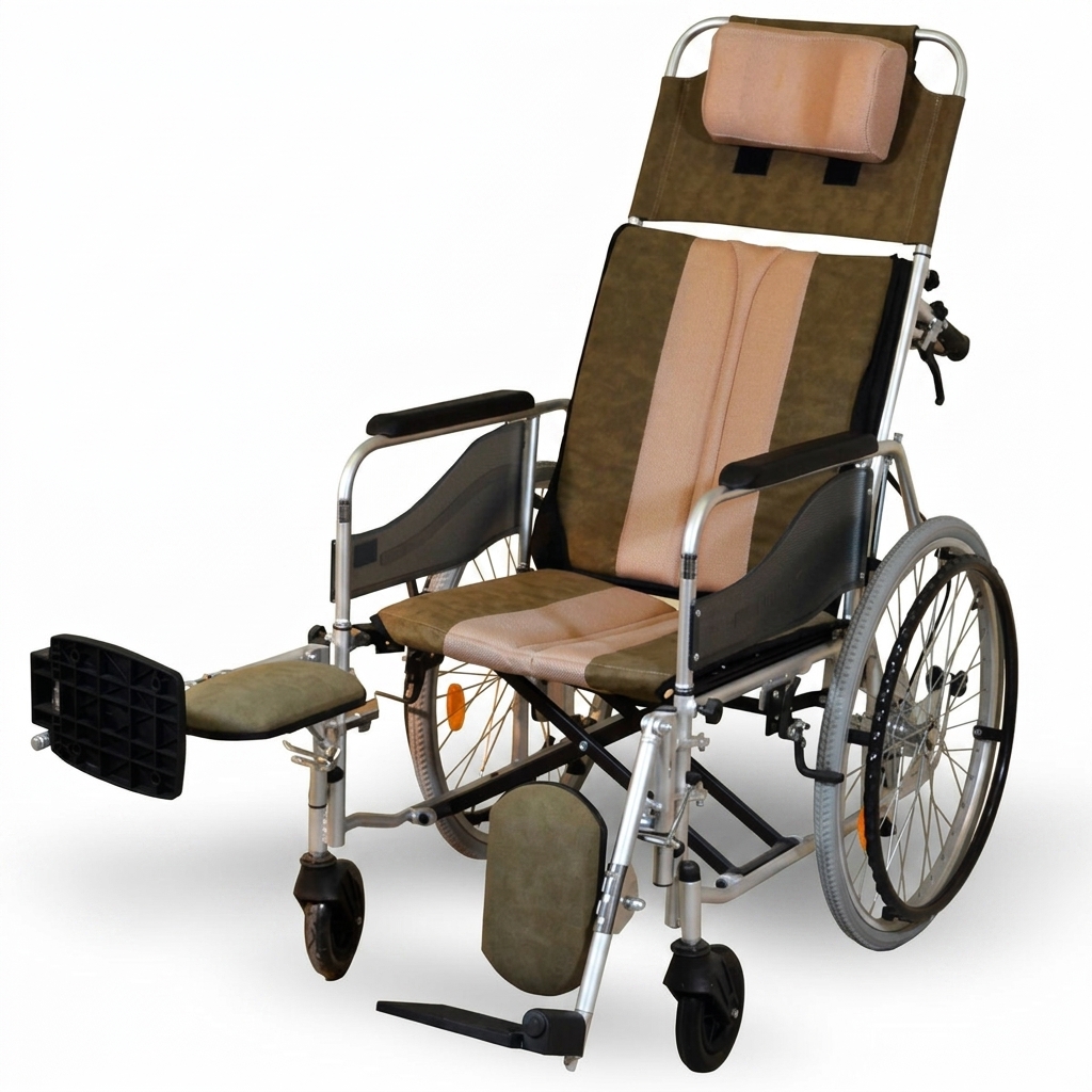 Silla de ruedas neurológica Dolphin Premium, con respaldo reclinable y apoyacabeza
