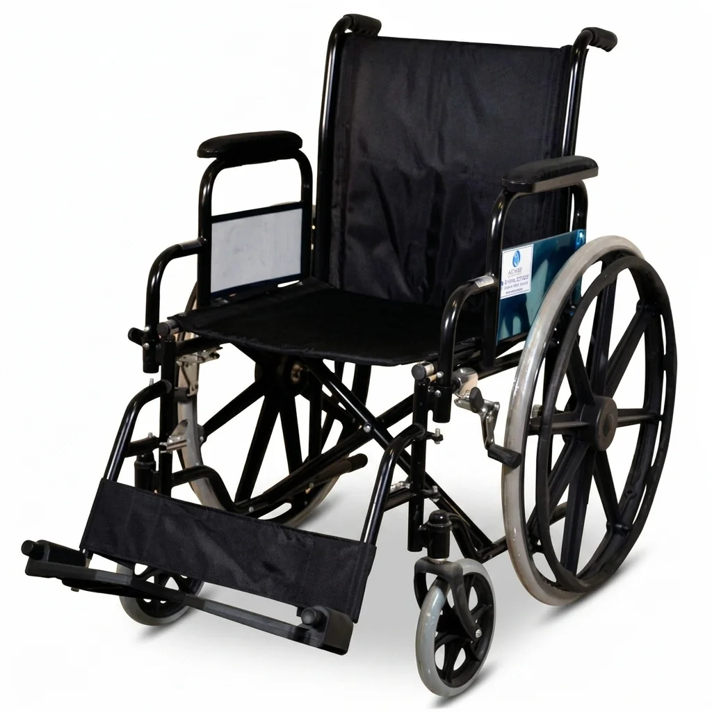 Silla de ruedas Tiger Plus, con apoyabrazos y apoyapiés abatibles
