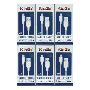 Cabo de Dados Kingo USB-A para Lightning 2m