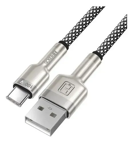 Cabo USB-A para USB-C Hrebos 100W