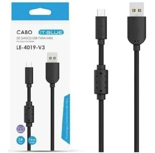 Cabo de Dados USB para Micro-USB IT-BLUE LE-4019-V3 1.5m