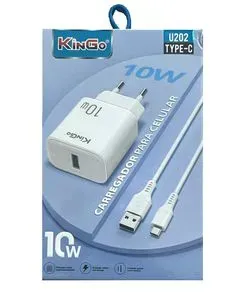 Carregador Completo Kingo U202 10W com Cabo USB-C