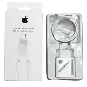 Carregador Completo Apple 20W USB-C com Cabo USB-C para Lightning