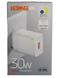 Fonte Carregador LELONG 30W Turbo LE-296