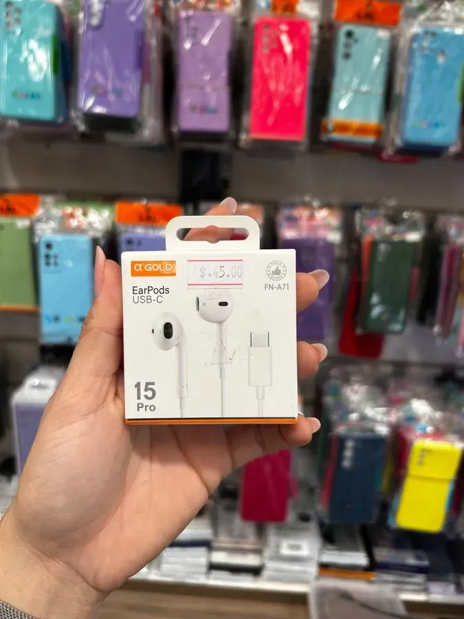 Fone de ouvido EarPods USB-C AGOLD PRO
