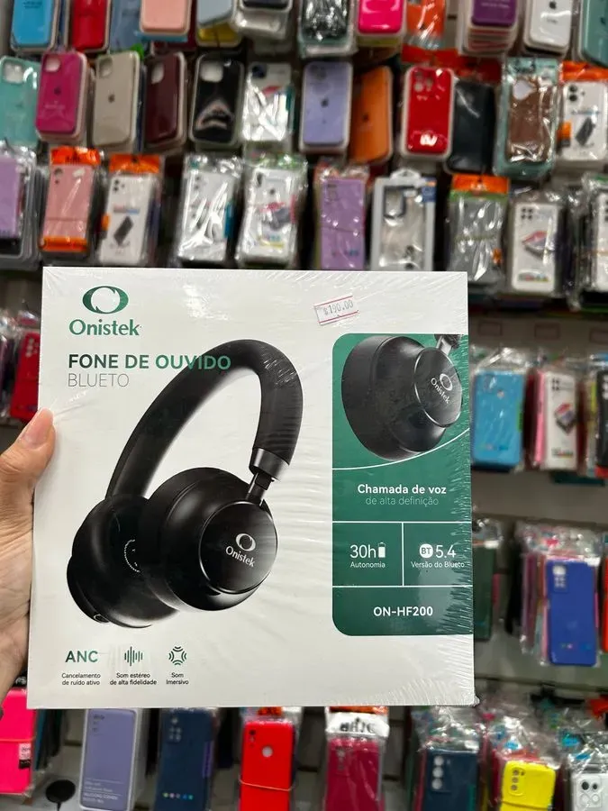 Fone de Ouvido Bluetooth Over-Ear Onistek ON-HF200 com ANC