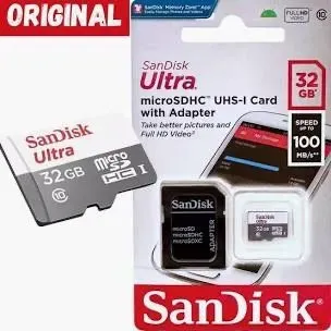 Cartão de Memória SanDisk Ultra microSDHC 32GB com Adaptador