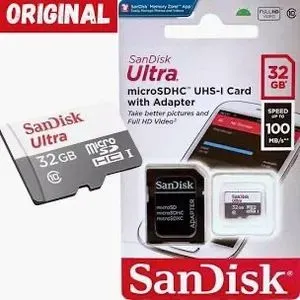 Cartão de Memória SanDisk Ultra microSDHC 32GB com Adaptador