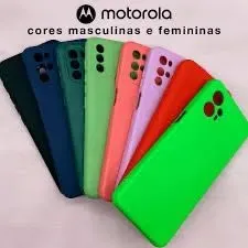 Capinha de silicone Motorola em diversas cores