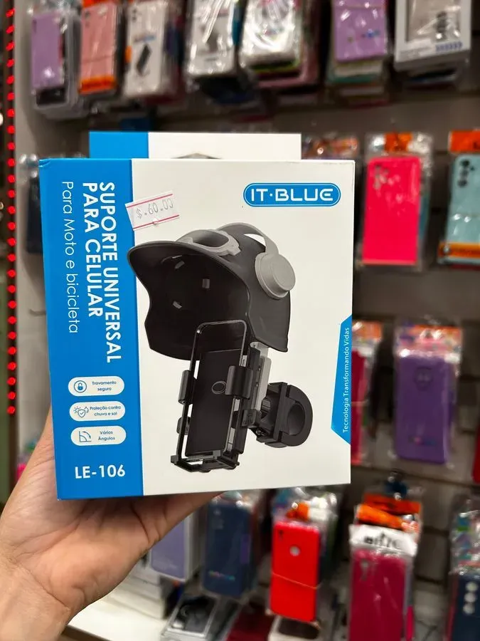 Suporte Universal para Celular IT.BLUE LE-106 para Moto e Bicicleta