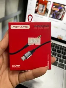 Cabo Adaptador de Áudio TOMATE Tipo-C para 3.5mm 1m