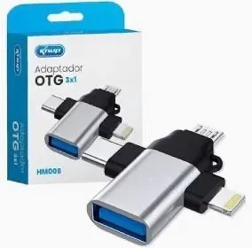 Adaptador OTG Knup 3x1