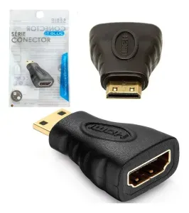 Adaptador HDMI Fêmea para HDMI Mini Macho IT-BLUE