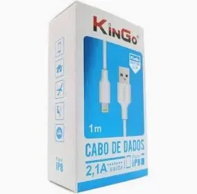 Cabo de Dados Kingo USB-A para Lightning 1m