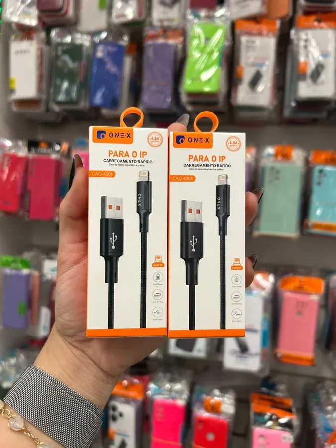 Cabo de Carregamento Rápido ONEX CAO-4205 USB-A para Lightning