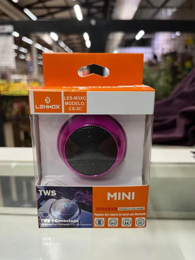 Mini Caixa de Som Bluetooth Lehmox CS-2C