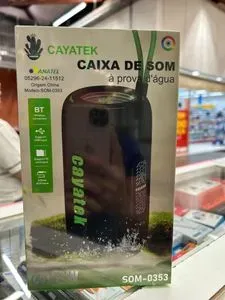 Caixa de Som Bluetooth CAYATEK 40W à prova d'água SOM-0353