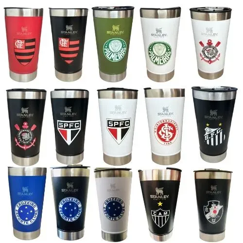 Copo Térmico Stanley Personalizado de Time de Futebol
