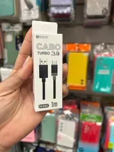 Cabo Hrebos Turbo 3.0 USB-A para USB-C 1m