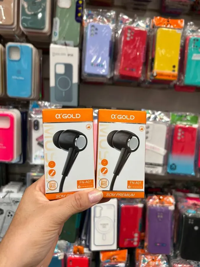Fone de ouvido com fio Agold FN-A01 P2