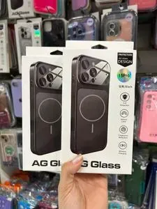 Capa AG Glass para iPhone 15 Pro Preta