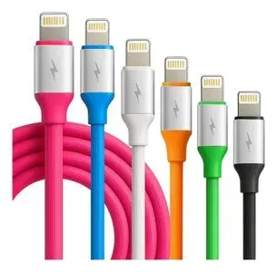 Cabos USB-A para V8 Coloridos