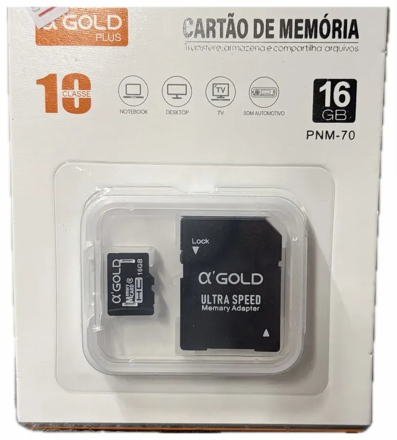 α' GOLD PLUS com Cartão MicroSD 16GB 