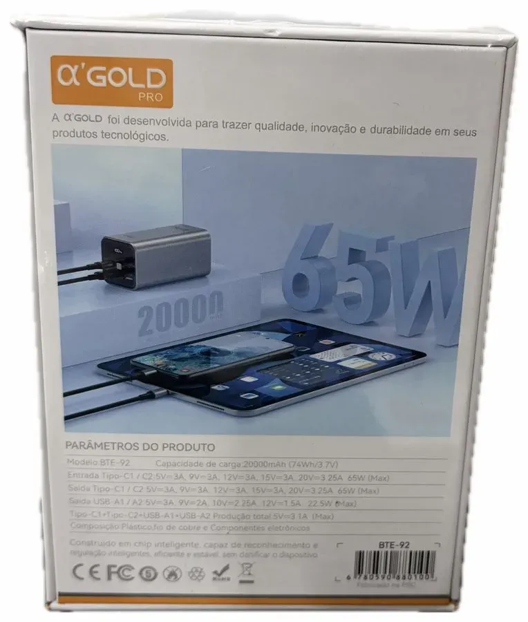 Power Bank α'GOLD PRO 20000mAhl