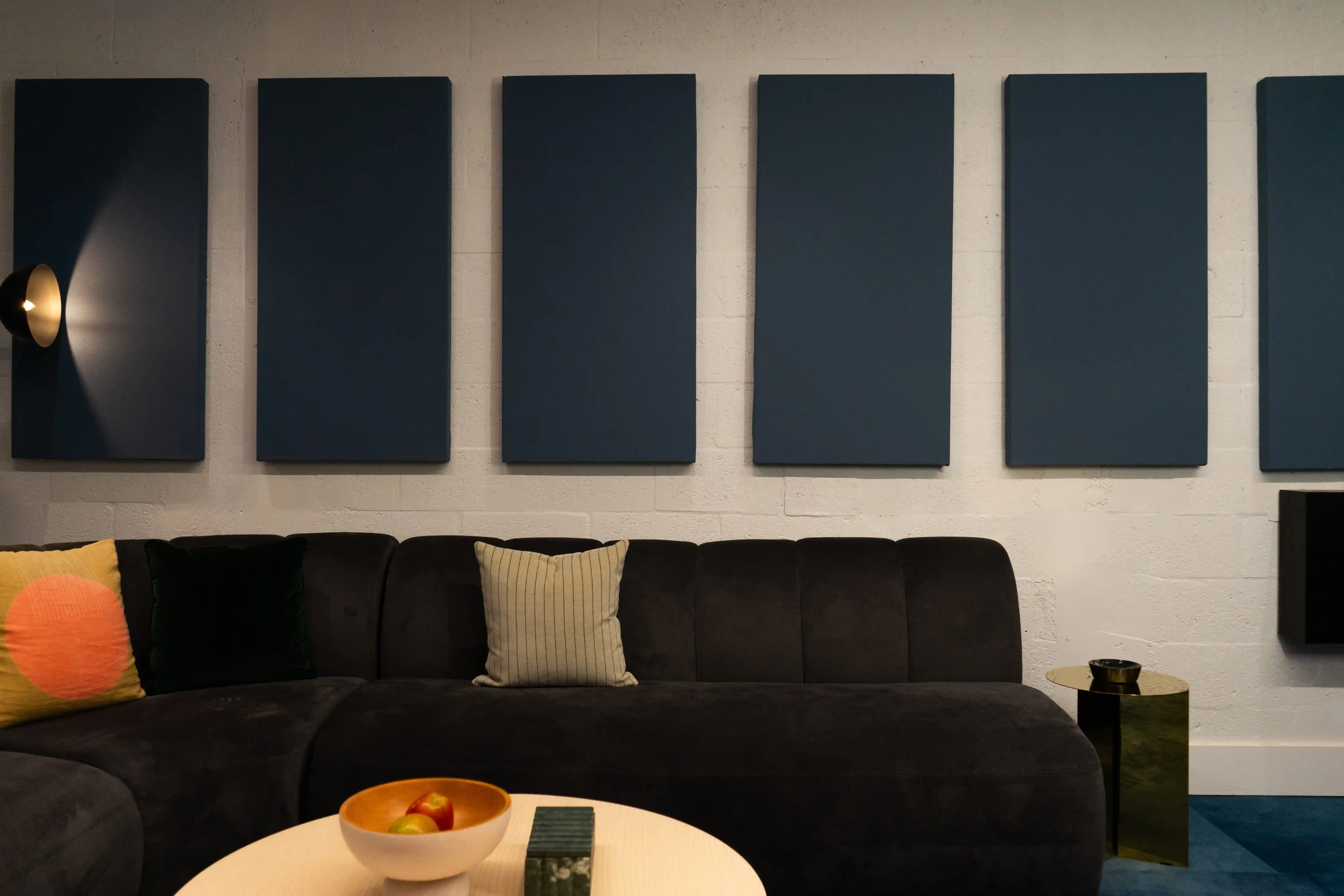 Acoustic panel installation detail