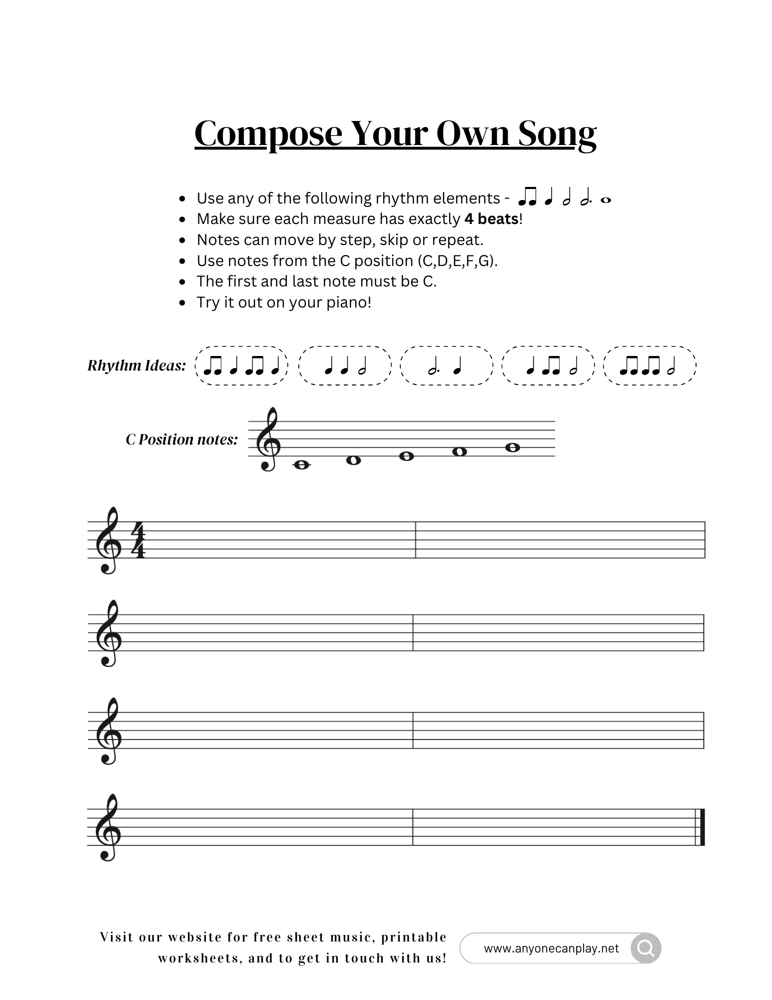 Compose with C Position