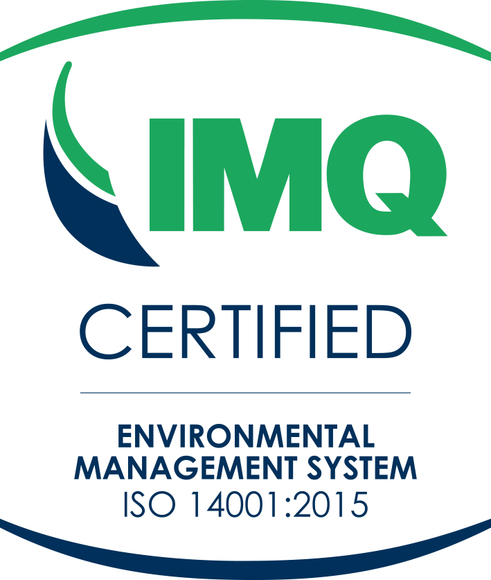 14001_SGA_sg02.jpg Logo IMQ Certified per il sistema di gestione ambientale ISO 14001:2015.
